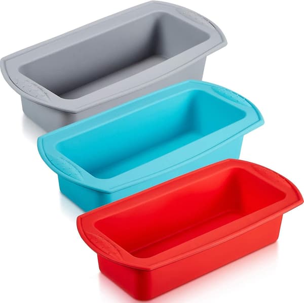 bitar silikon brödformar, silikon brödformar, non-stick, för hembakat bröd, bröd, köttfärslimpa, quiche[mo]