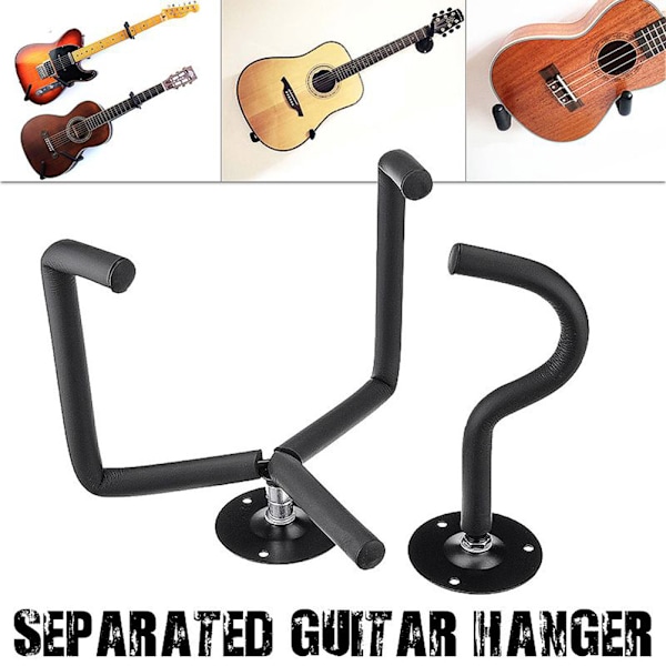 Gitarr Väggfäste Akustisk Elektrisk Klassisk Gitarr Vägghängare Lamellvägg Horisontell Gitarrhållare Stativ