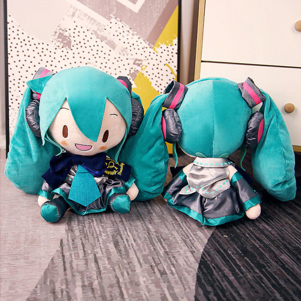 Anime Hatsune plyschlekeserie Hatsune Miku dukke Anime perifer pute romdekorasjon (32CM) Fly Hatsune dukke