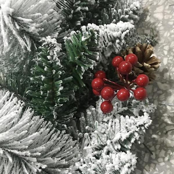 Julgirlang i rotting, konstgjord julgirlang i rotting, juldekoration för inomhus- eller utomhusbruk