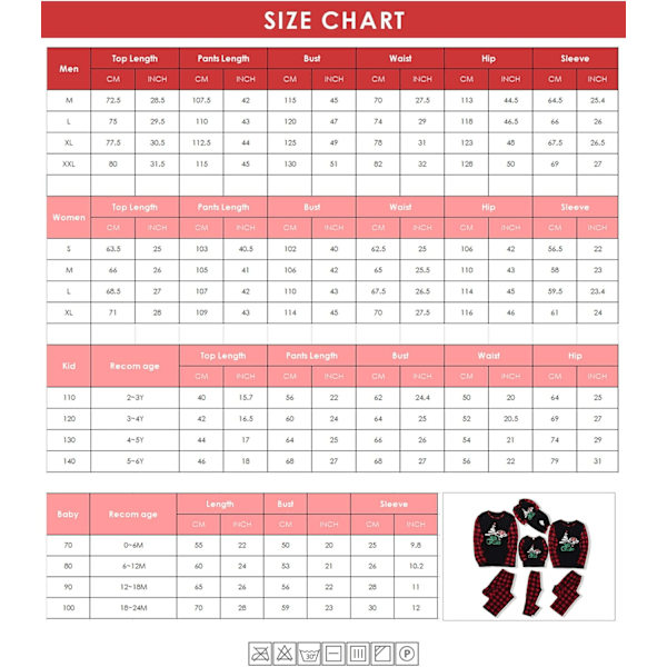 Grinchen Matchende Familie Julpyjamas for Voksne og Barn 2XL