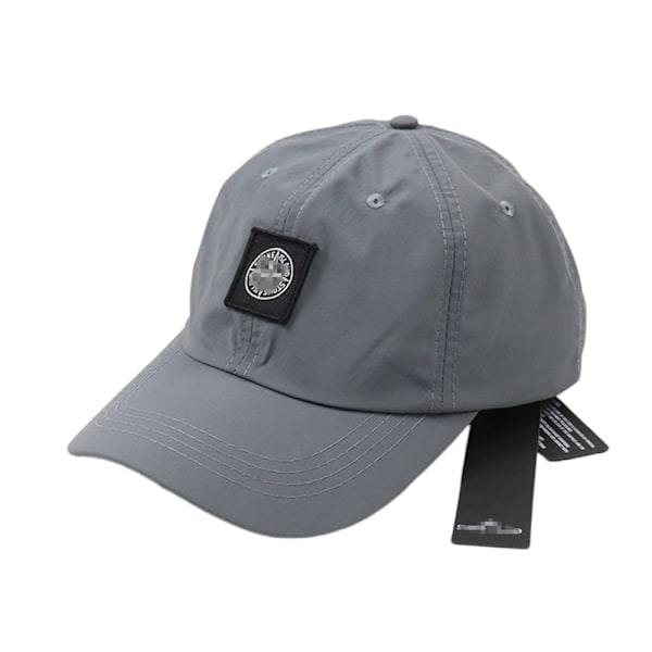 Stone Island Truckerkeps med böjd skärm för dam och herr, sommarhatt Grey