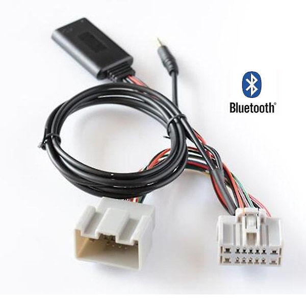 Bil Bluetooth 5.0 Trådlös Telefonsamtal Handsfree Aux Ingång Adapter för Volvo C30 S40 V40 V50 S60 S70 C70 V70 Xc70 S80 Xc90 med Mikrofon