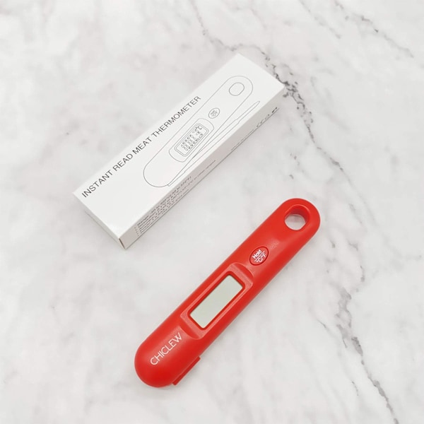 Digital stektermometer för kök, snabbläsande köttermometer med extra lång sond för grillning, brett temperaturområde -50°C till 300°C[mo]