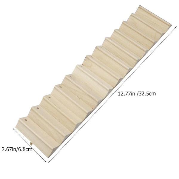 1 Set Söta Docktrappor Hållbar Leksak för Barn Dekorativ Trappmodell Barntillbehör Khaki Khaki 23.5X6.8CM