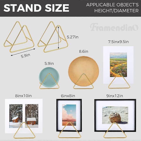 2-pack Gold Coaster Holders, 15cm Metal Design for Round and Square Coasters, Durable and Stylish Drink Accessory