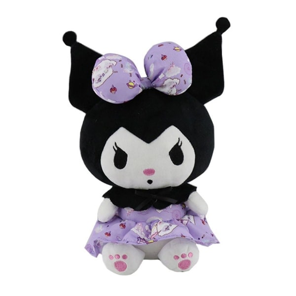 Söpö My Melody -piirretty Kuromi -pehmolelu Lila Meillä Purple Skirt