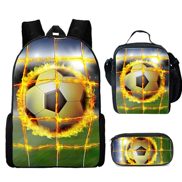 Fotballmåltid väska pennlåda student ryggsäck fotboll case Football Football Football backpack