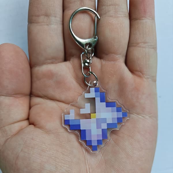 Pixel spil nøgleringe, spil-tema nøgleringe, pixel spil dekorationer, spil-stil tasker og tilbehør A