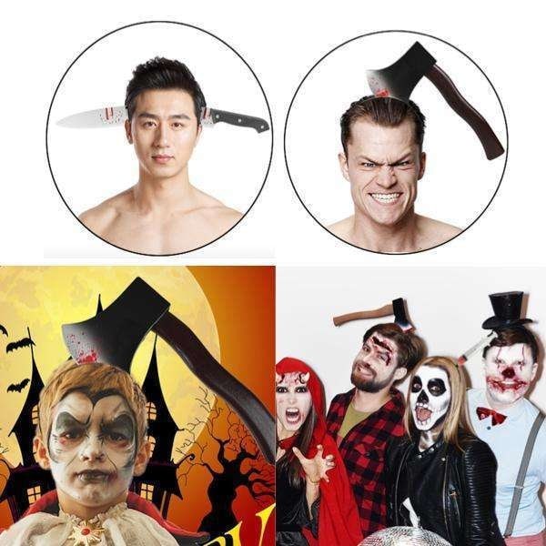 Halloween Diadem, Hårband - Köttyxa - Cosplay Svart Black Köttyxa