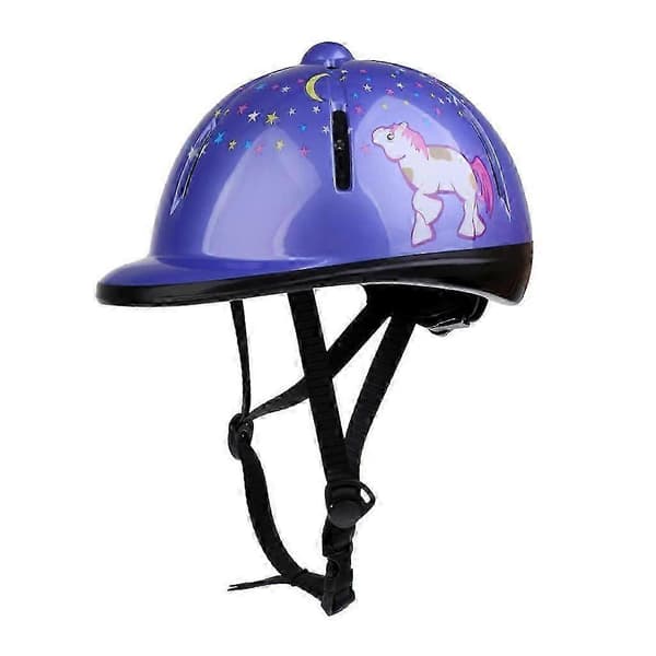 Justerbar ridehjelm/hjelm for barn, hodebeskyttelse[mo] Purple