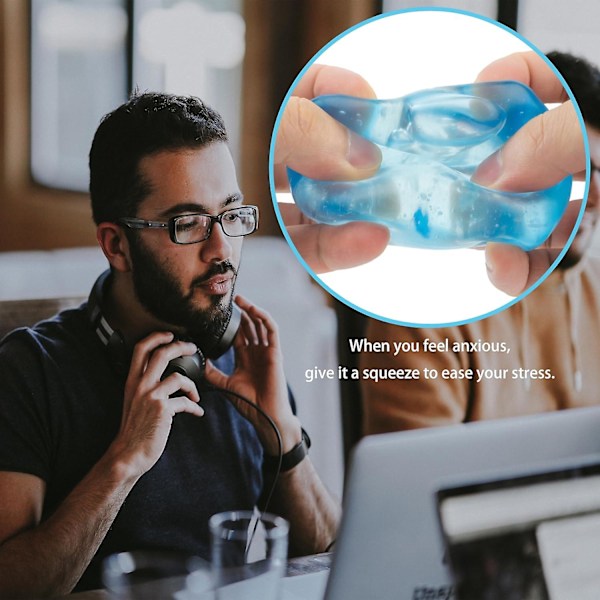 Is terning squishy legetøj, Tpr gennemsigtig isblok Mochi squishy fidget legetøj Stressbollar Stress relief Squeeze legetøj Mini Squishies til gave [DmS] 1pcs