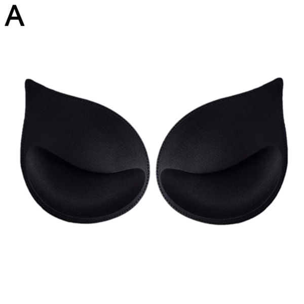 3 par BH-puter Push Up-innlegg BH-kopper Erstatning Br black One Size 3pcs