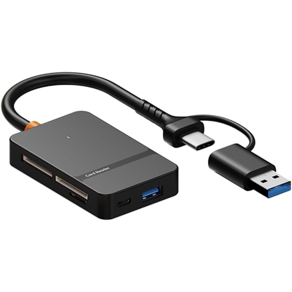 USB C USB 3.0 Kortleser - USB til MS USB 3.0 Adapter - Kameravisning for Telefon/Laptop/PC