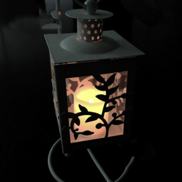 6 stk. LED-lys, flammefri lys Real Wax Batterilys