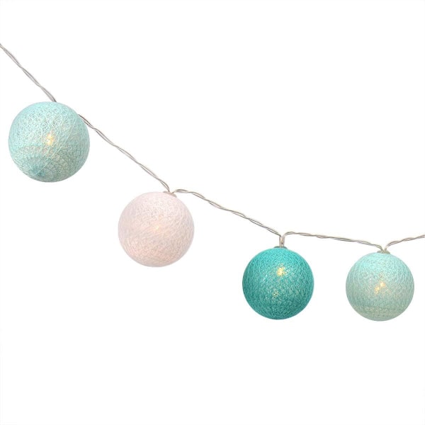 6 meter 40 LED-lampor rottande boll bomullsboll ljusslingor jul ins dekorativa lampor sovrum små blinkande lampor