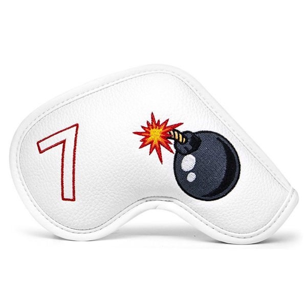 Golfkøllehodetrekk Golf Wood Cover VIT L-TYPE L-TYPE Hvit White L-Type-L-Type