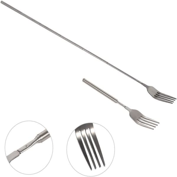 Infällbar gaffel Bestick gafflar Köttgaffel