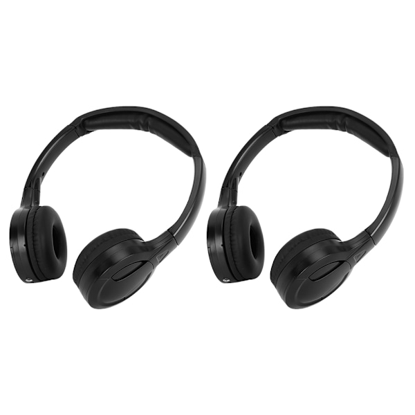 2-kanals trådløse infrarøde IR stereo hodetelefoner nakkestøtte hodetelefoner for bil DVD[GKS]