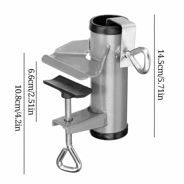 Ruostumattomasta teräksestä valmistettu pöytäparvekevarjon pidike - Kansivarjon kiinnitysteline