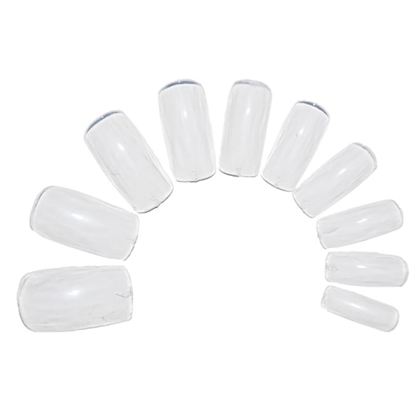 500 stk. Kunstige Negle ~ Klar ~ Fuld Negle ~ Falske Negle Transparent Transparent