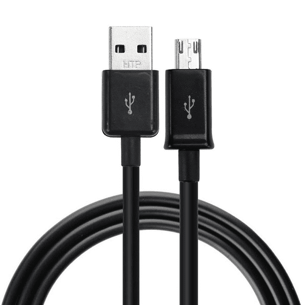 2 meter Micro-USB laddningskabel Samsung/Sony/Huawei/LG/HTC/PS4 vit white