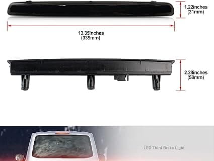 Røget rød LED bageste tredje bremselys til Volkswagen Transporter T5 C