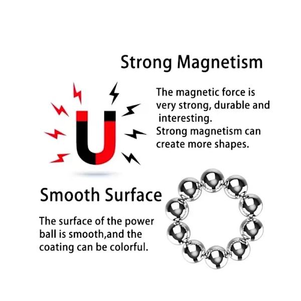 Magnetiske kugler i 8 farver, 512 stk.