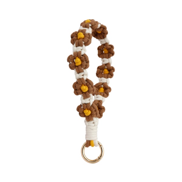 Boho Avaimenperä Käsintehty Avaimenperä Rannehihna Avaimenperä Rannehihna Avaimille Söpö Daisy Avaimenperä Naisille