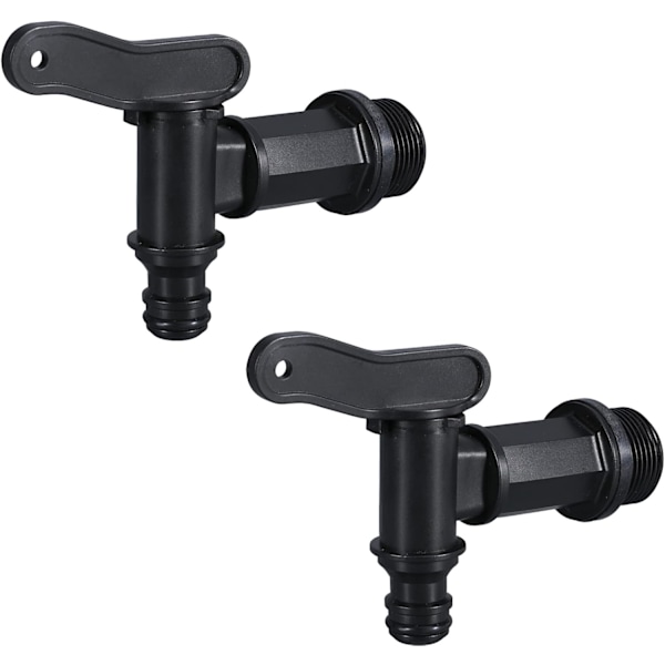 Plastik Tankhane, 3/4\" IBC Vandtank Adapter, Vandslangehane Adapter, til Regnvandsopsamler