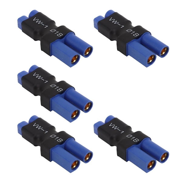 PCS EC5 Naaras - EC3 Uros Liitin Sininen Musta Kumi Muovi Kupari 10x20x48mm EC5 - EC3 Adapteri Kauko-ohjattavaan Autoon