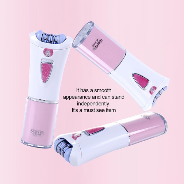 Smooth Glide Epilator Hårfjerning Ansikt Kropp og Ansikts Epilator