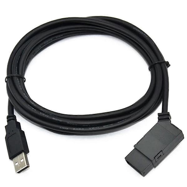 Isoleret programmeringskabel med USB LOGO, egnet til Siemens LOGO serie PLC RS232 LOGO PC-KABEL PC-6ED Black