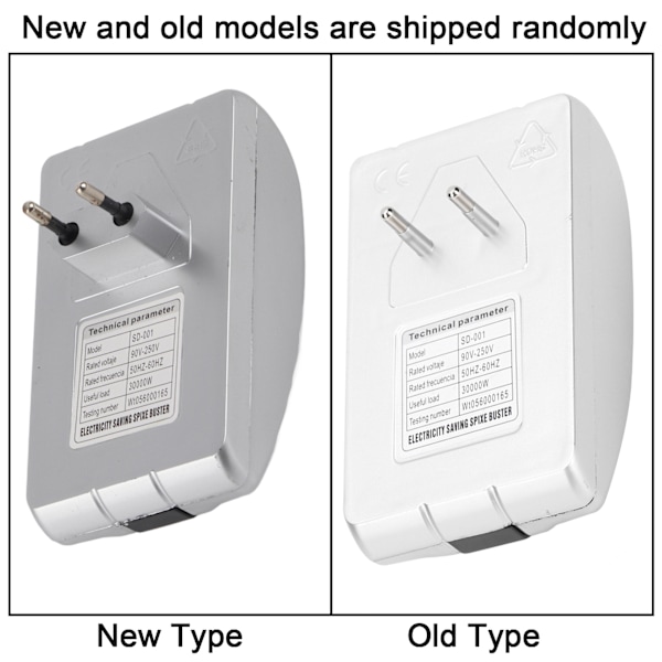 Smart Strömsparare, Spänningsreglering för Apparater, 30000W Automatisk Energisparbox, Strömbalansering & Överspänningsskydd, 90-250V, Tålig ABS[mo]