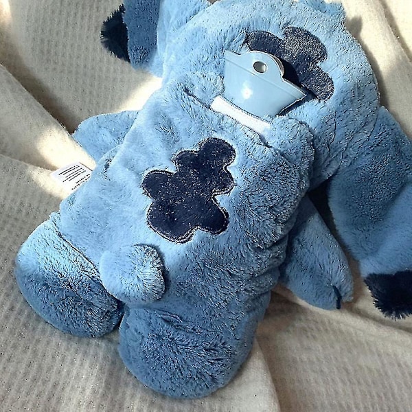 Anime Kawaii Stitch Plysch Lämminvesipullo Talvi Koti Veden Täyttö Kädenlämmitin