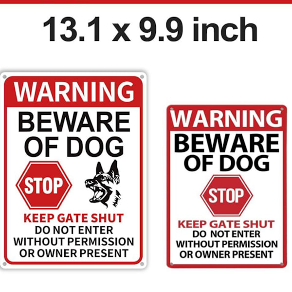 Pas på hunden advarselsskilte Advarsel Gå ikke ind uden tilladelse Metalskilt Ingen adgang Hund tilladt skilt Hund Hold døren lukket skilt Hegn