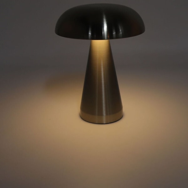 Sopplampa Modern Minimalistisk Industriell Stil 3 Farger Dimbar Oppladbar Innovativ Touch Control Skrivebordslampe Sølv