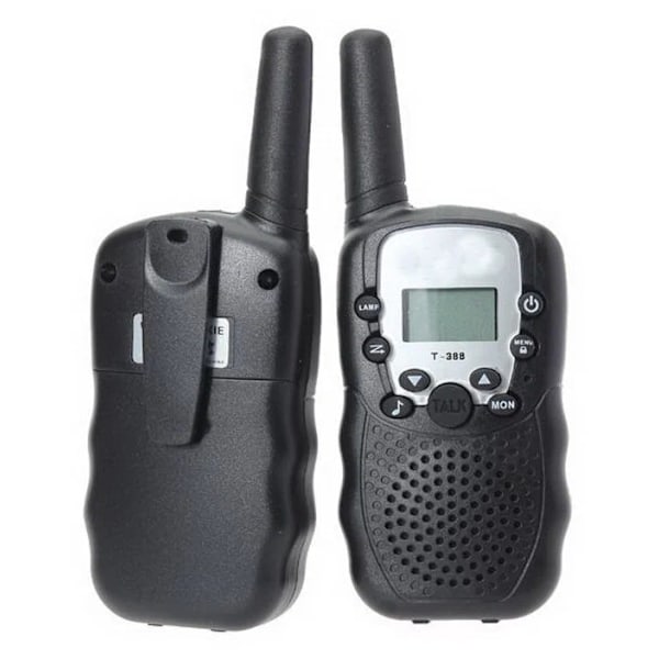 Walkie-Talkie - 3 km Black Svart