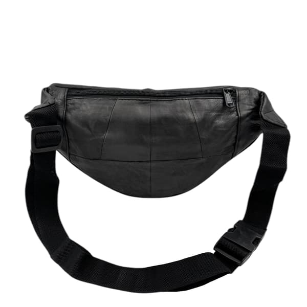 Læder bæltetaske Black Black