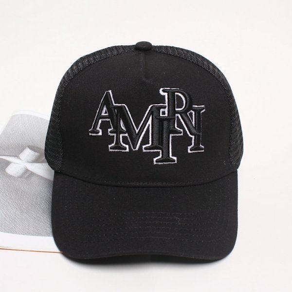 AMIRI mode baseballkeps broderad peaked keps avslappnad mångsidig herr- och damtruckerkeps fiskekeps 1 st
