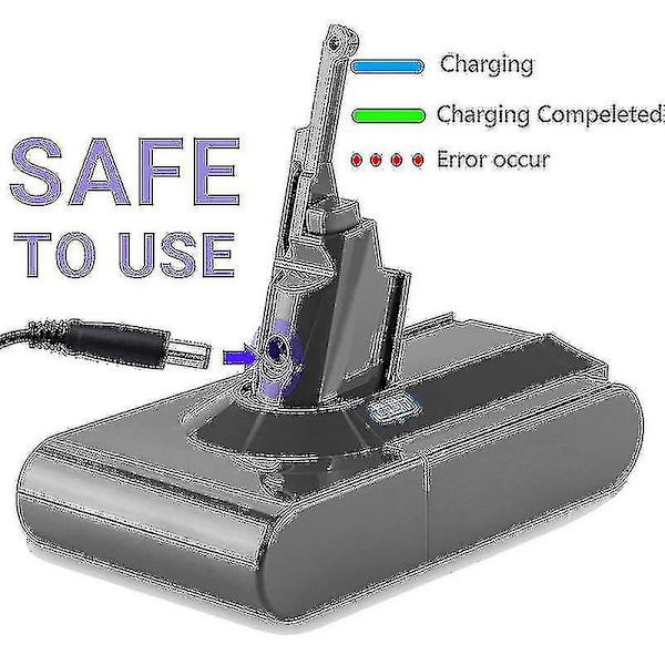 V8 6000mah Ersättningsbatteri Dyson V8 Sv10 Li-ion Batteri För Dyson V8 Absolute Fluffy Animal Sv10 Sladdlös Handhållen Dammsugare Med Pack