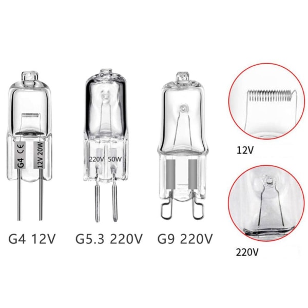 Halogenlampa Pärlor G4 G5.3 Glödlampa G5.3 12V 35W G5.3 12V 35W