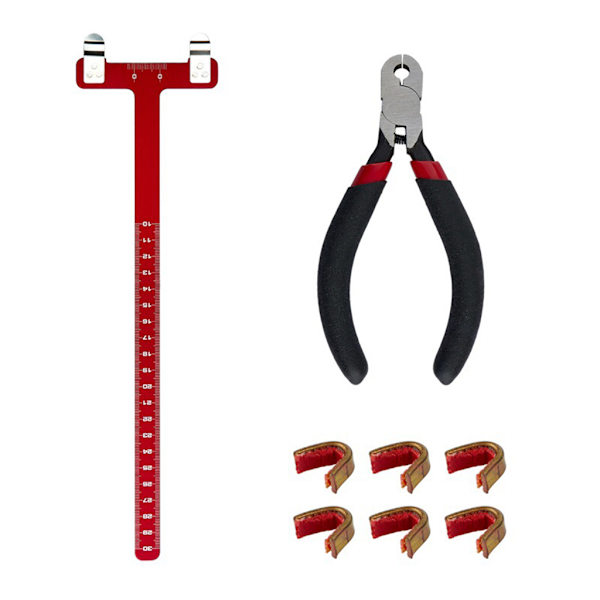 Buestreng Nocking Points Tang til T-formet Bue Vinkel Lineal Nocking Spænde Tang Bueskydning Nocking Tang Recurve Bue K Red 0.16