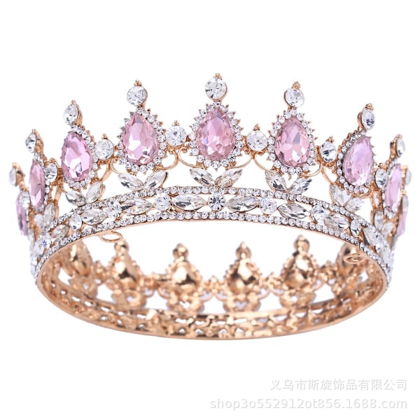 Prinsesskronor och tiaror för små flickor - Kristallprinsesskrona, födelsedag, bal, maskerad, drottningkronor med strass