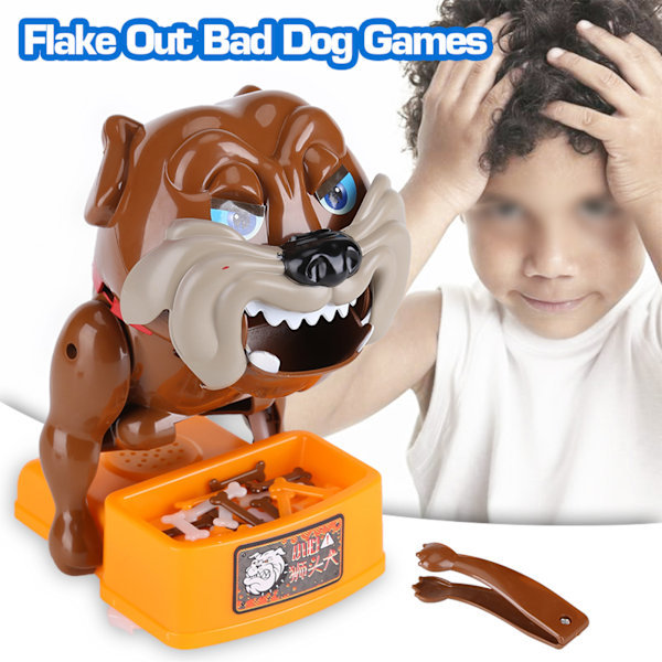 Flake Out Bad Dog Bones Cards Tricky Toy Games för förældre barn børn leg sjov