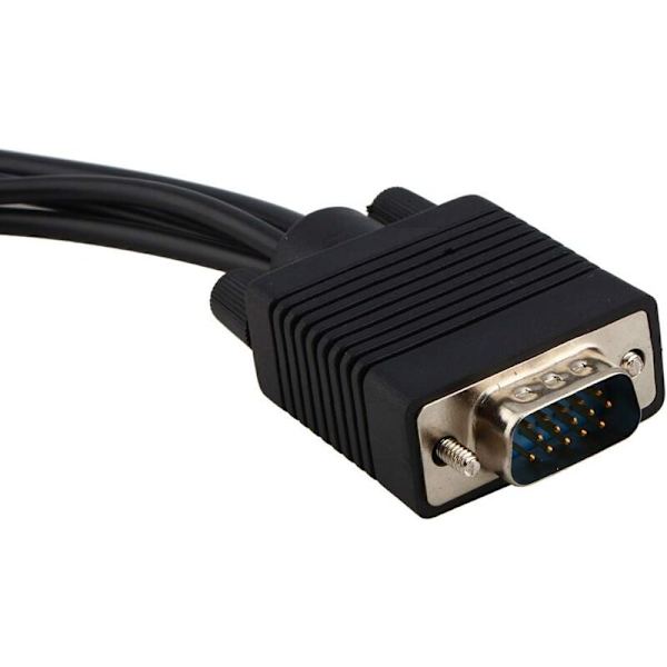 Tehokas SVGA - S-Video 3 RCA AV TV -sovitinmuunnin, tavallinen VGA Sub-D -tuloliitäntä PC-kannettavalle