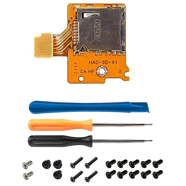 Micro-sd-kortplatskortsbyte Reparationssats Reparationsdelar för Nintendo Switch Ns Tf SD-kortplats