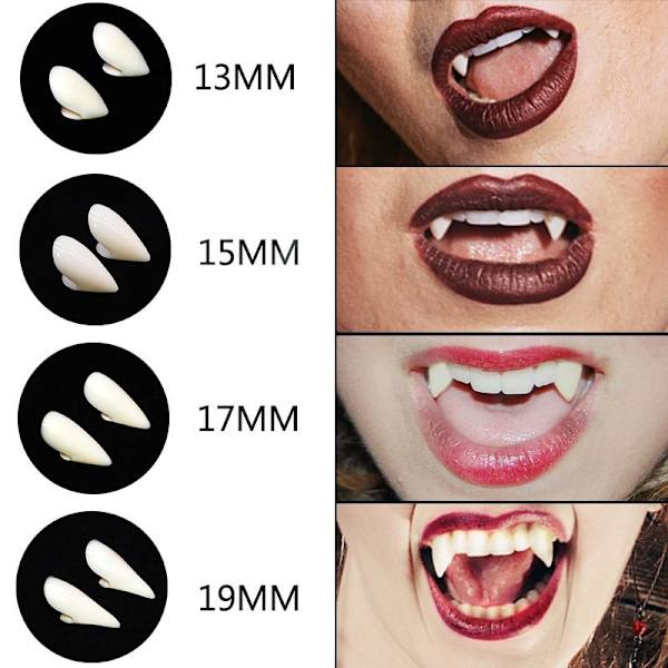 Vampyyrihampaat - Halloween - 13mm 13mm