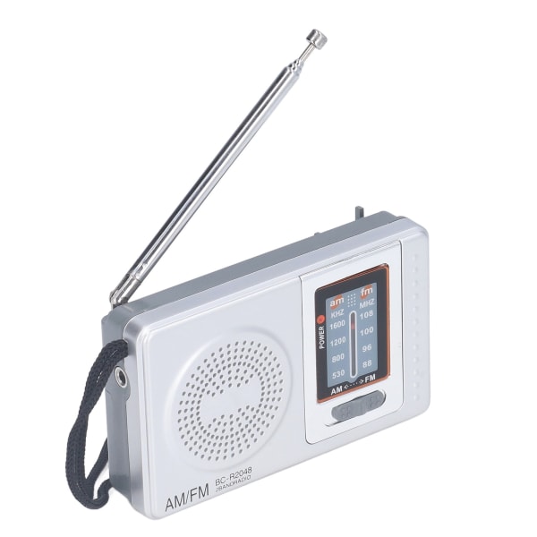 AM FM-radio Batteridriven Vattentät Plastmaterial Bärbar radiomottagare för utomhusunderhållning (BC-R2048)