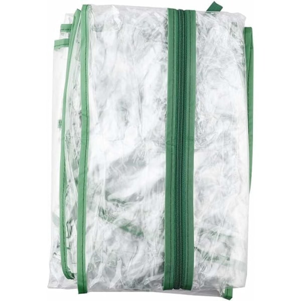 PVC Växthusöverdrag - Ersättningsöverdrag för mini-växthus för inomhus- eller utomhusbruk (järnfäste ingår ej) 69x49x155cm